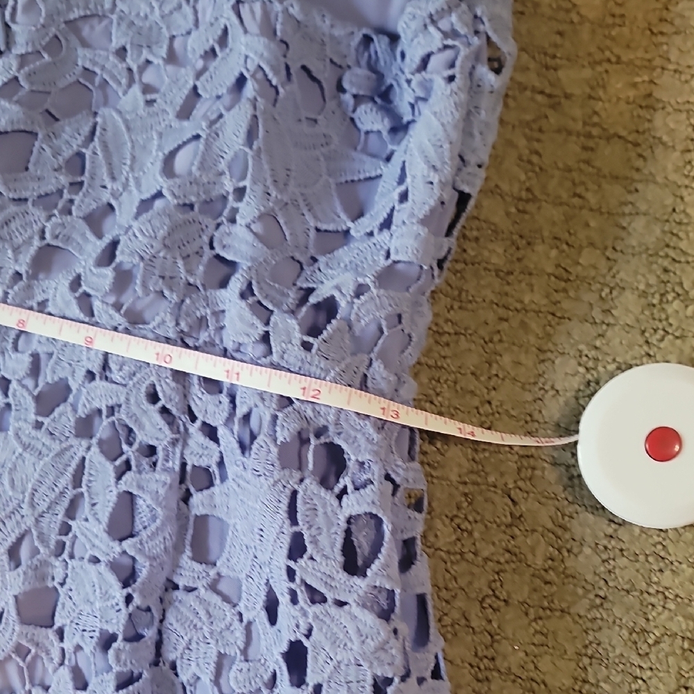 ASTR Lace Lavender/Periwinkle Midi Dress - Picture 5 of 7